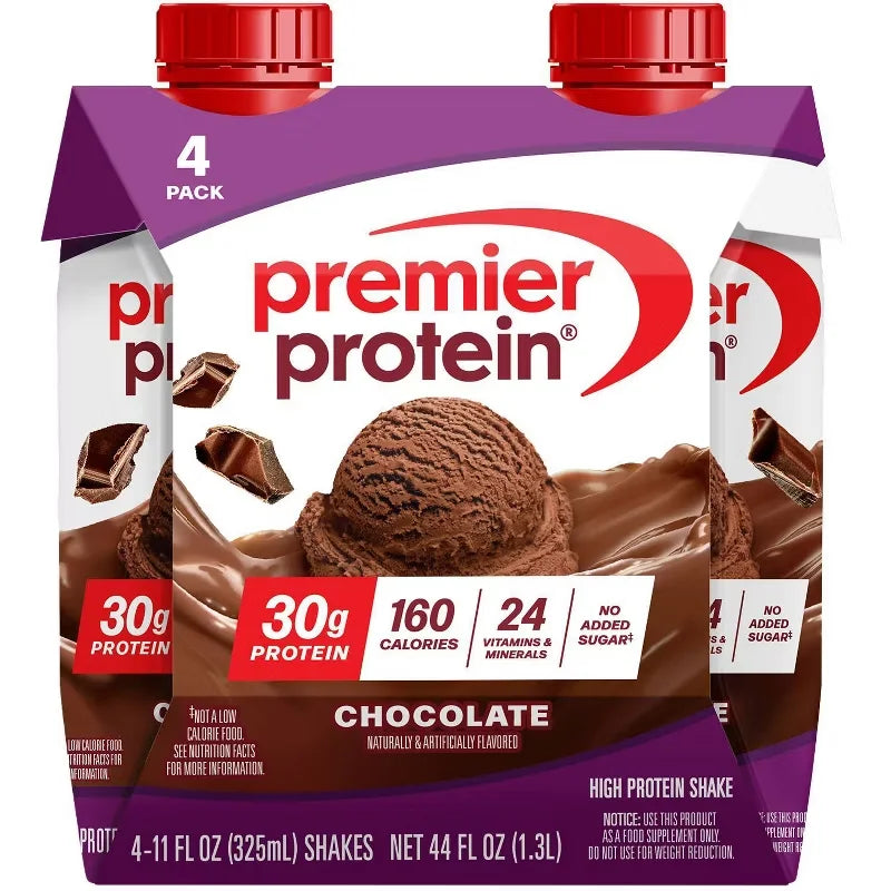 Premier Protein Nutritional Shake Chocolate Non-Caffeinated - 11 fl oz/4pk