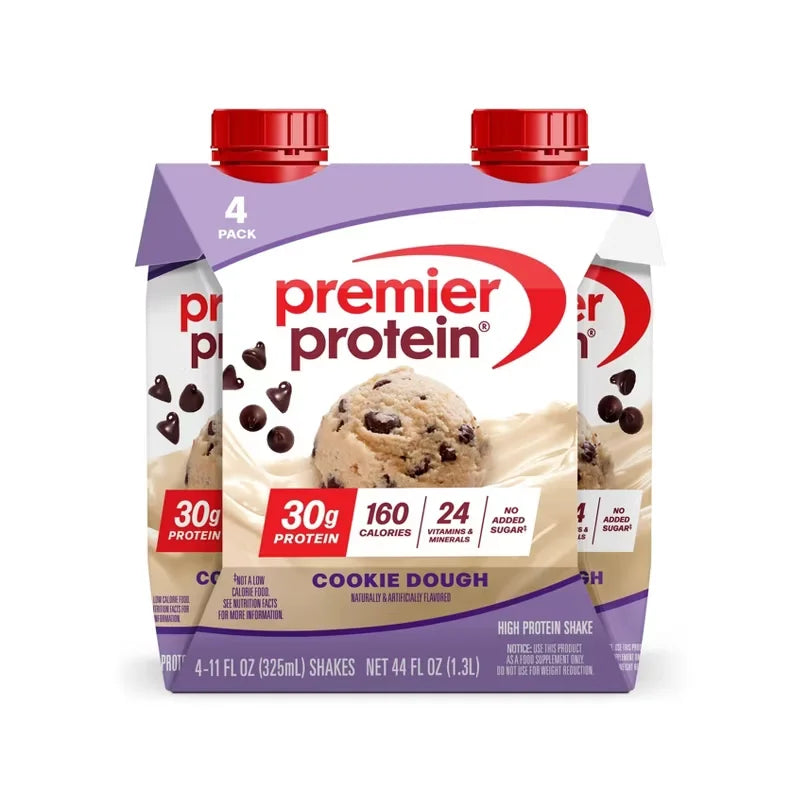 Premier Protein 30g Protein Shake Cookie Dough Non-Caffeinated - 44 fl oz/4pk
