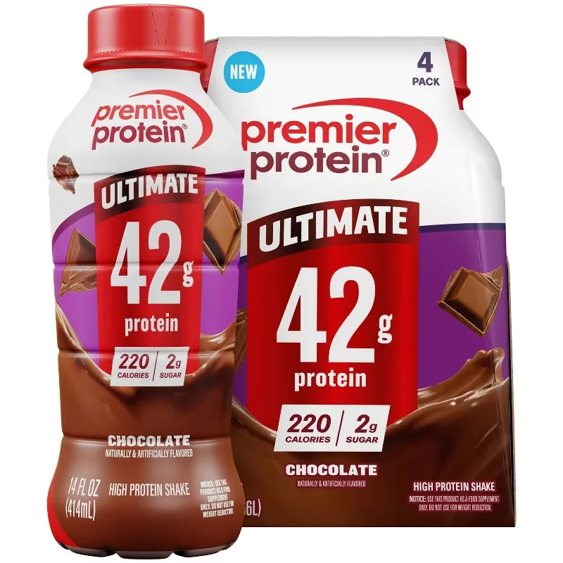 Premier Protein Ready To Drink Chocolate Milk Protein Shakes - 42g Protein - 4pk/14 fl oz